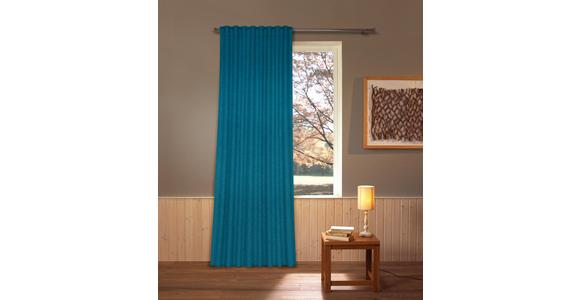 Verdunkelungsvorhang Anna - Petrol, ROMANTIK / LANDHAUS, Textil (135/245cm) - James Wood