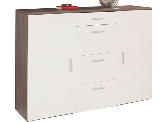 Kommode Paul - Dunkelbraun/Weiß, MODERN, Holz (160/116/42cm) Kommode Paul - Dunkelbraun/Weiß, MODERN, Holz (160/116/42cm)