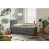 Boxbett Polly - Anthrazit/Schwarz, MODERN, Holz/Holzwerkstoff (90/200cm) - MID.YOU