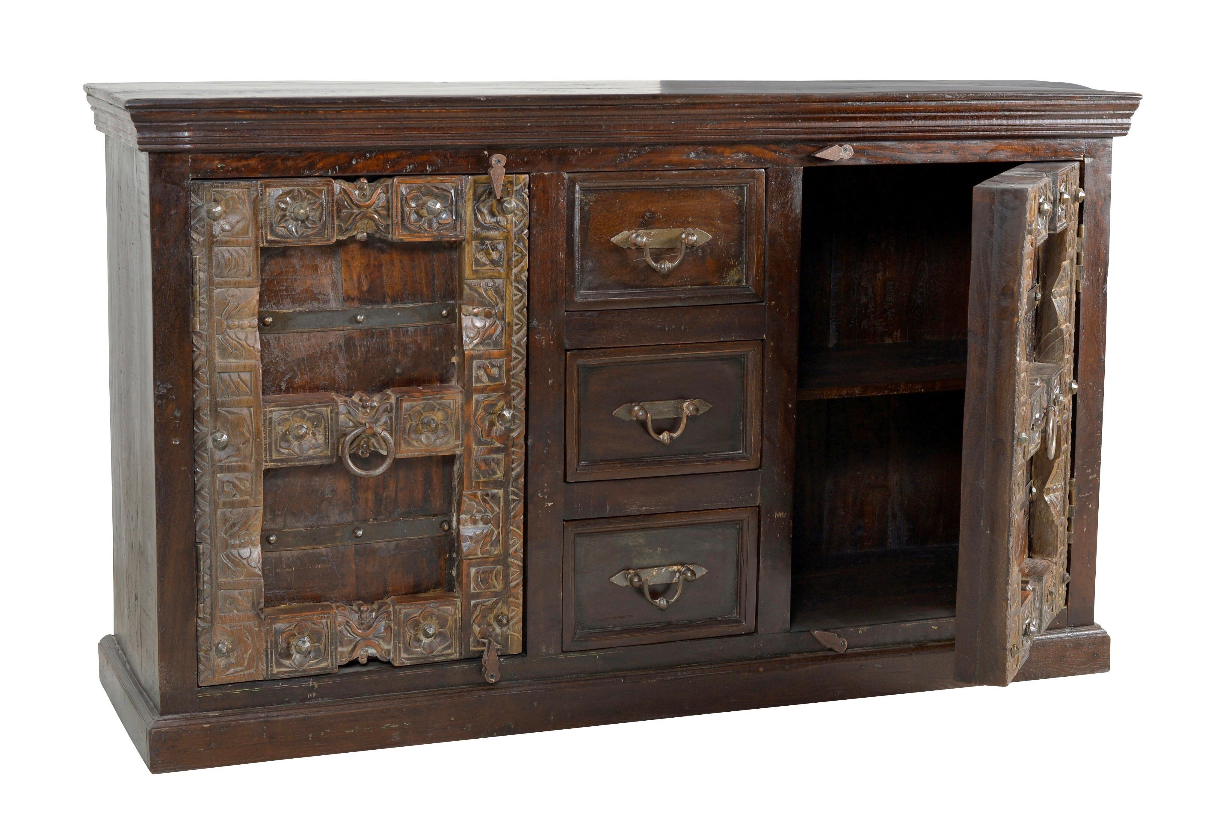 Sideboard Altholz B: 150cm - Braun, Design, Holz (150/90/45cm) - MID.YOU