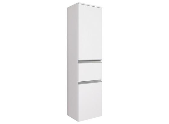 Midischrank Arezzo B: 40 cm Weiß - Silberfarben/Weiß, Basics, Holzwerkstoff (40/154/35cm) - Livetastic Midischrank Arezzo B: 40 cm Weiß - Silberfarben/Weiß, Basics, Holzwerkstoff (40/154/35cm) - Livetastic