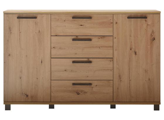 Kommode Orlando 150 cm Eiche - Eichefarben/Anthrazit, MODERN, Holzwerkstoff (150/95/38cm) Kommode Orlando 150 cm Eiche - Eichefarben/Anthrazit, MODERN, Holzwerkstoff (150/95/38cm)