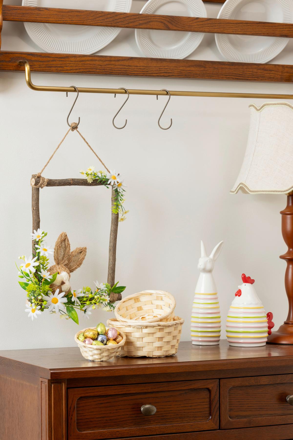 Dekoschild Benno - Naturfarben/Weiß, KONVENTIONELL, Naturmaterialien/Holz (22/30cm) - Luca Bessoni