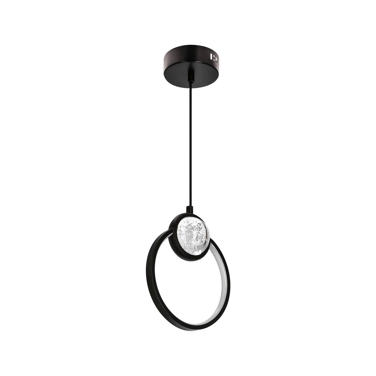 LED-Pendelleuchte 31-35592 Lacrima - Schwarz/Weiß, KONVENTIONELL, Kunststoff/Metall (20/7,8/120cm)