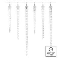 DEKORAČNÉ LED SVIETIDLO ICICLE 160LED - priehľadné, Design, kov/plast