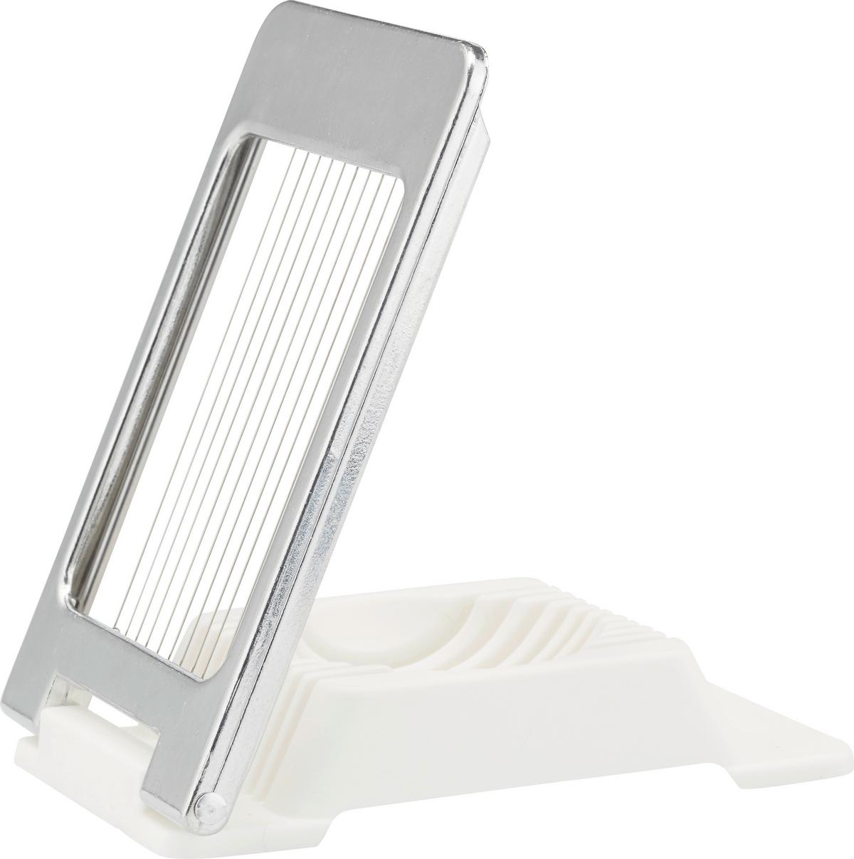 KRÁJEČ VAJEC LISA - bílá/barvy stříbra, kov/plast (11/10cm) - Fackelmann