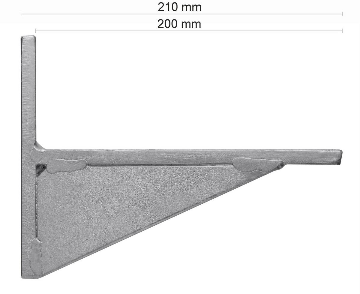 Sonnenschirm-wandkonsole Universal - Silberfarben, Basics, Metall (16/16/21cm) - Schneider