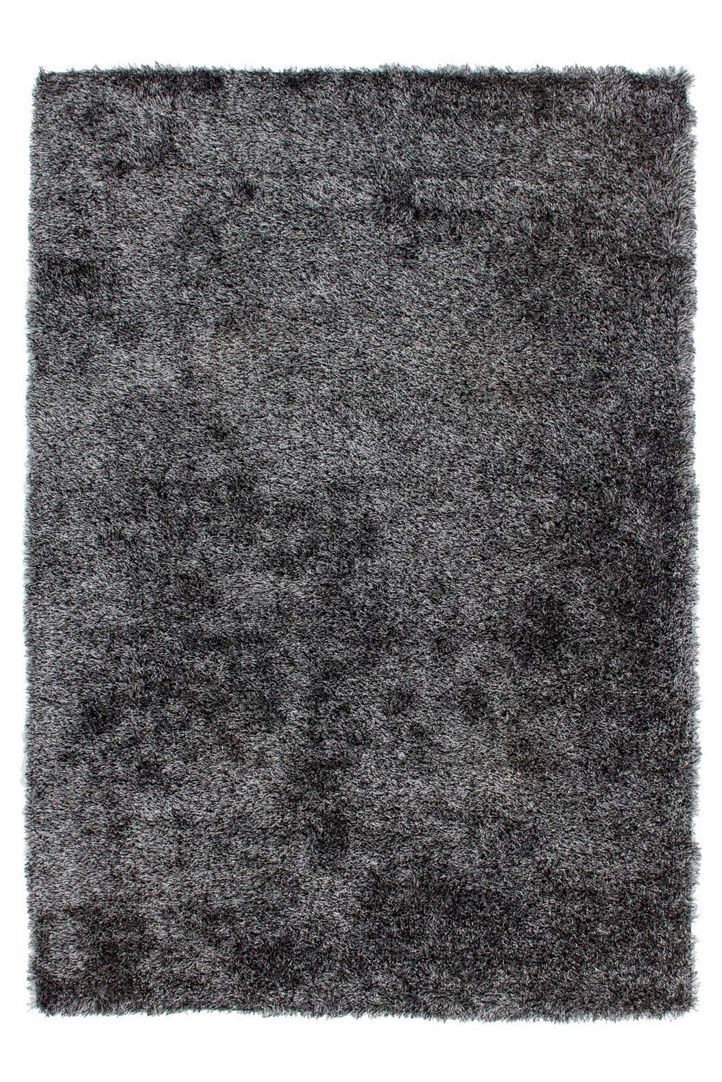 HOCHFLORTEPPICH Anthrazit - Anthrazit, KONVENTIONELL, Textil (80cm) - Kayoom