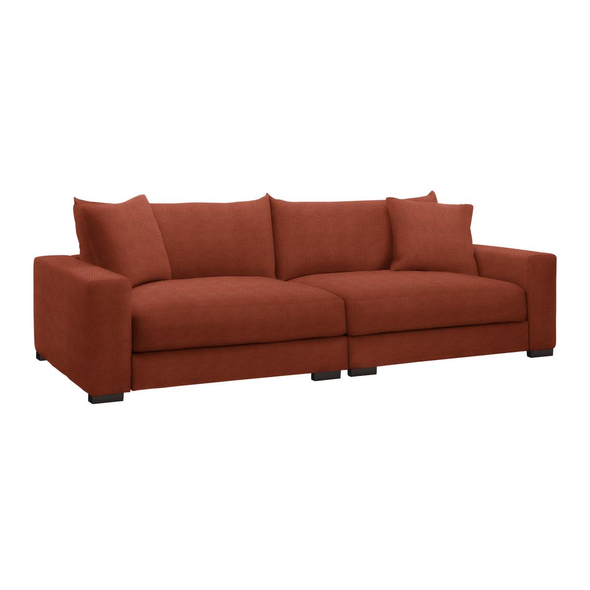 Mega pohovka PEDRO 1200, terracotta - terracotta, Moderní, kov/dřevo (261/83/124cm) - Mömax