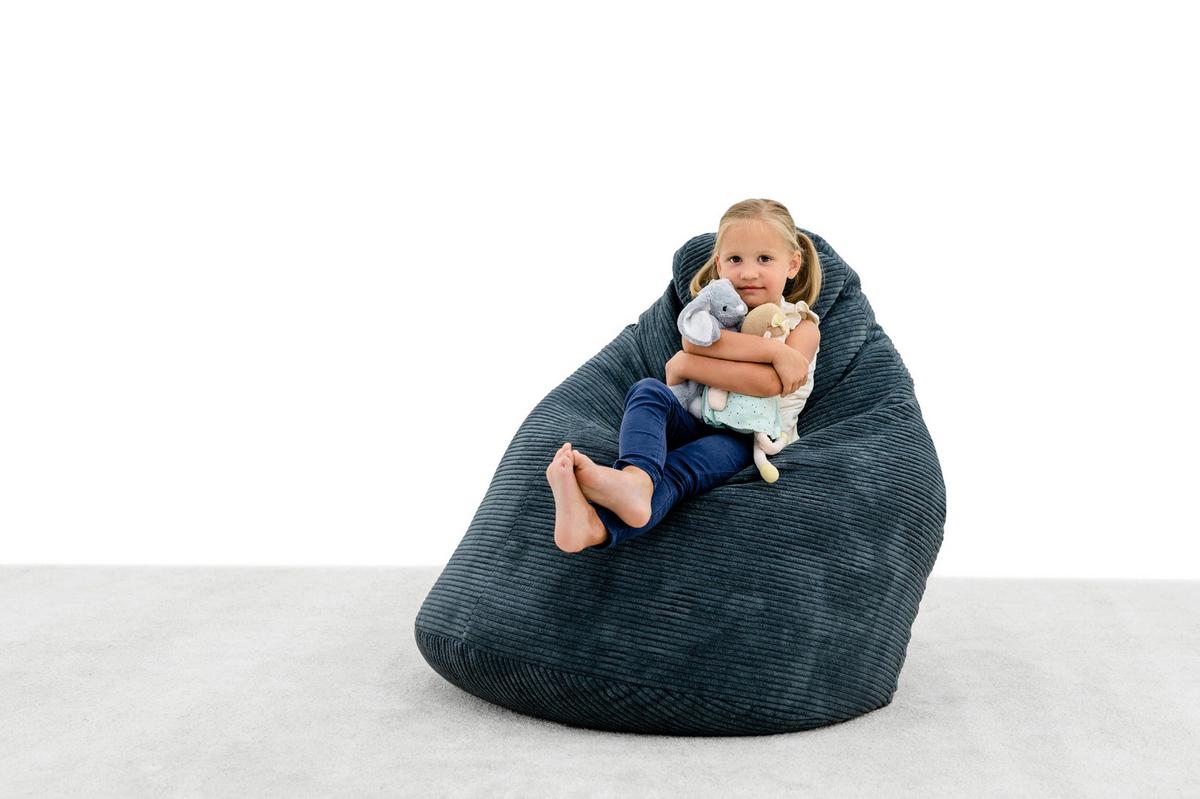 Sitzsack Buzzi Schwarz Indoor - Schwarz, Basics, Textil (120/85/85cm) - Ondega