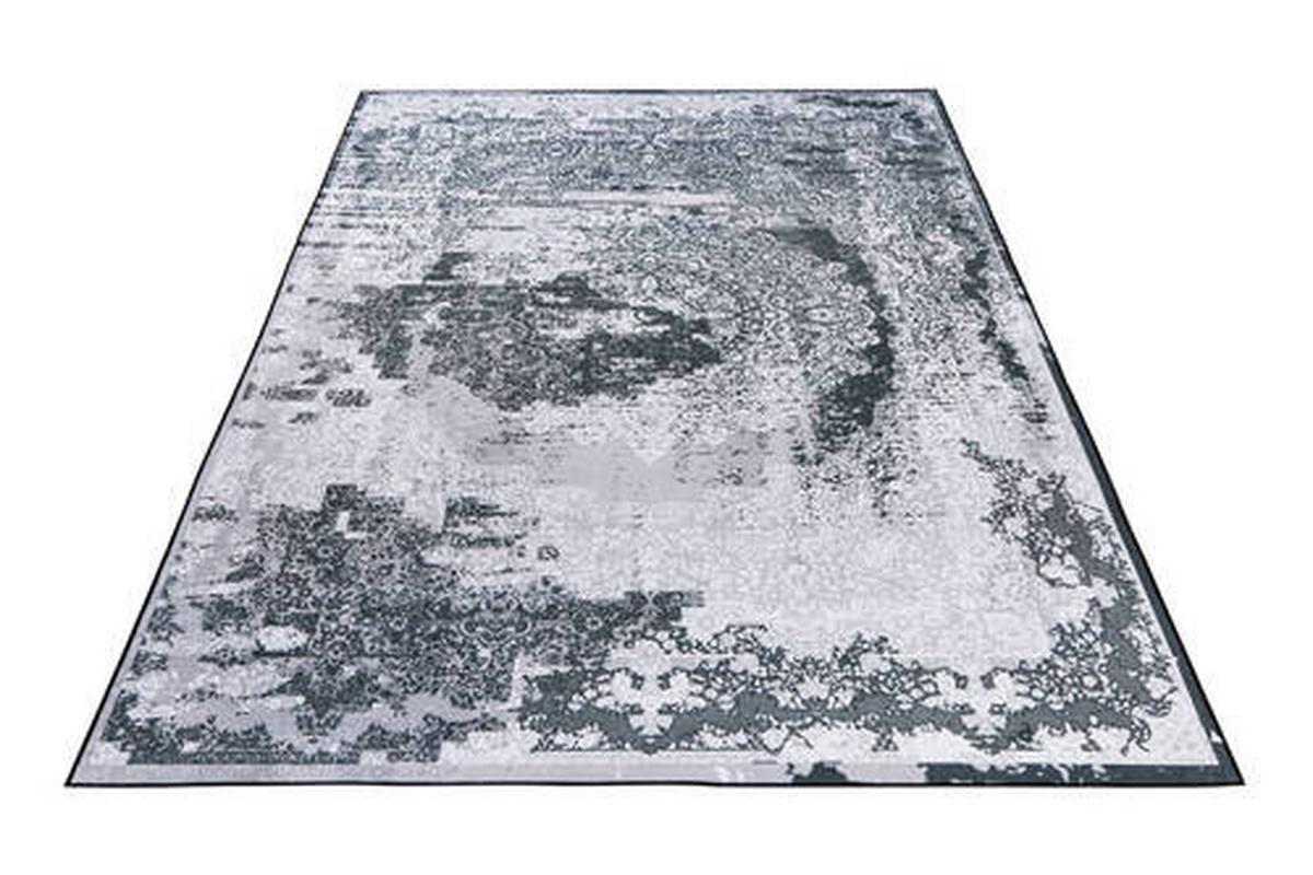 Flachwebteppich My Tampa 134 - Grau, Design, Textil (80/150cm) - Obsession