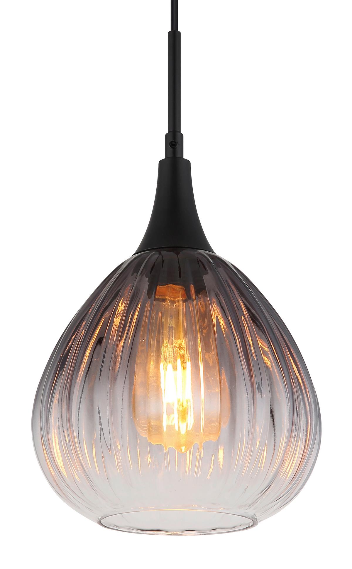 Hängeleuchte 15887h - Klar, Design, Glas/Metall (20/120cm) - Globo