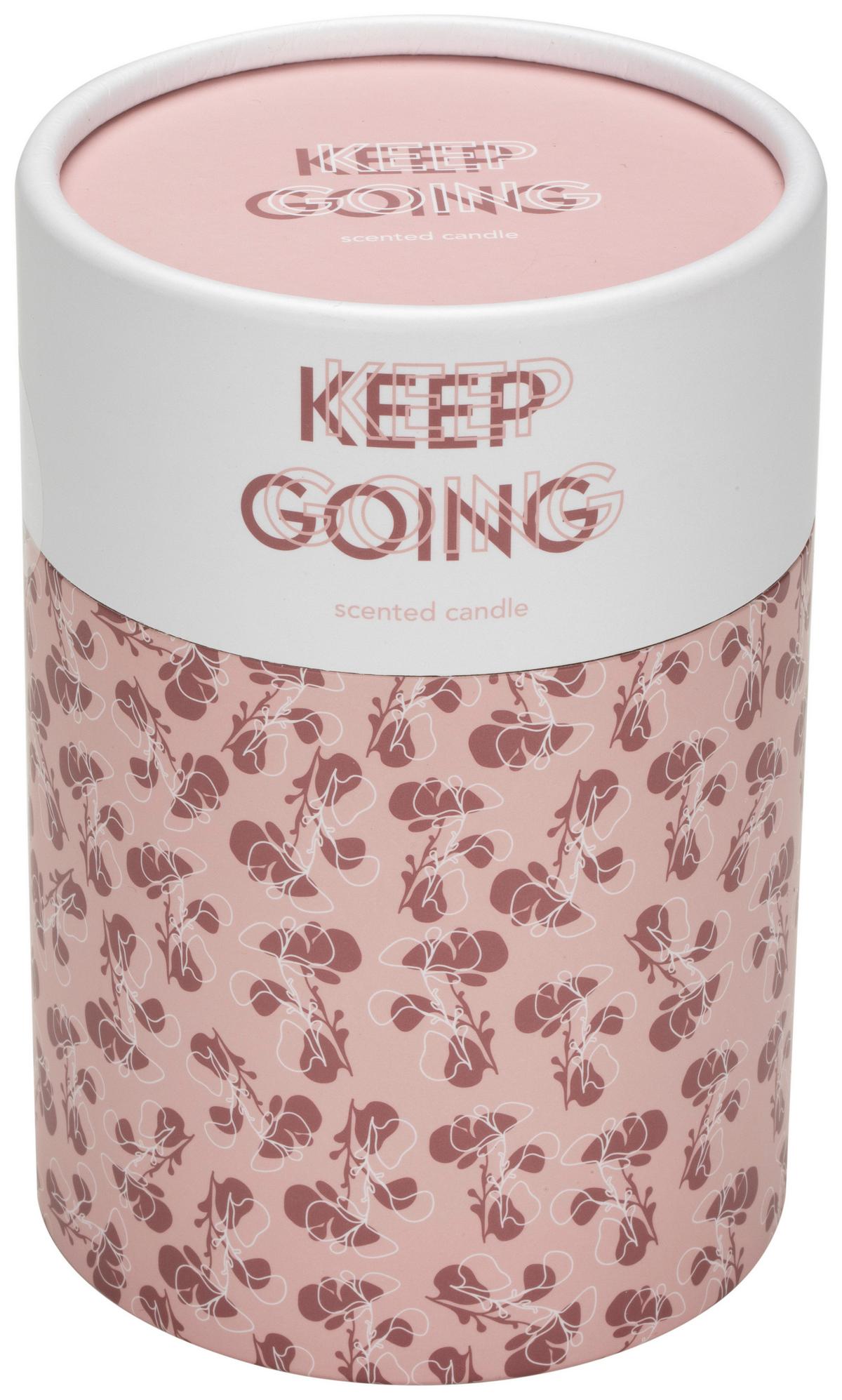 Svíčka ve skle Libella, ca. 50 hodin - šedá/pink, Moderní, sklo (8/10,6cm) - Modern Living