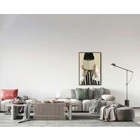 Obraz na plátne Denise, ca. 60/90cm - čierna/biela, Modern, kompozitné drevo/textil (60/90cm) - Premium Living