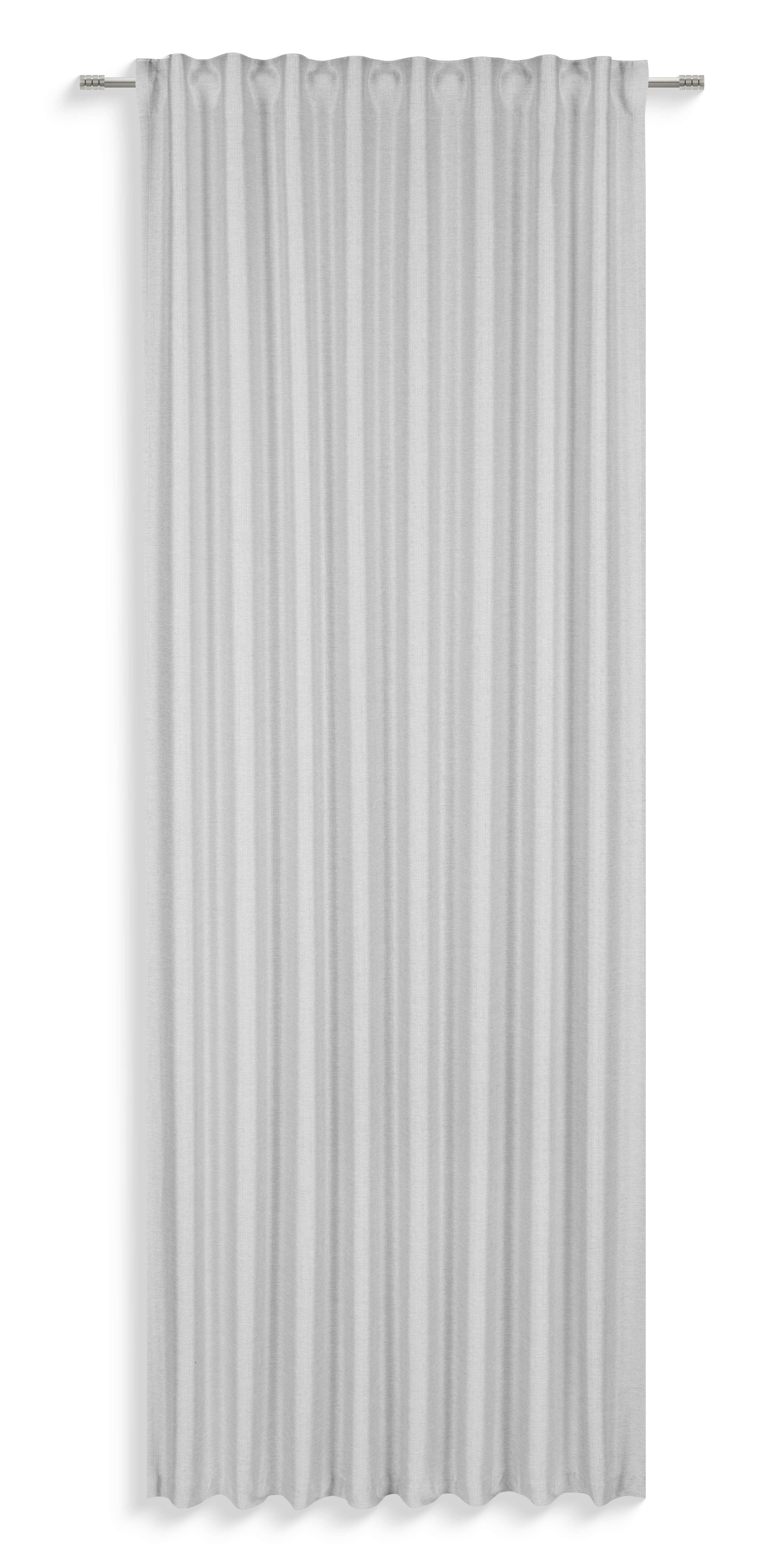 Fertigvorhang Susanne - Taupe/Silberfarben, MODERN, Textil (135/245cm) - Luca Bessoni