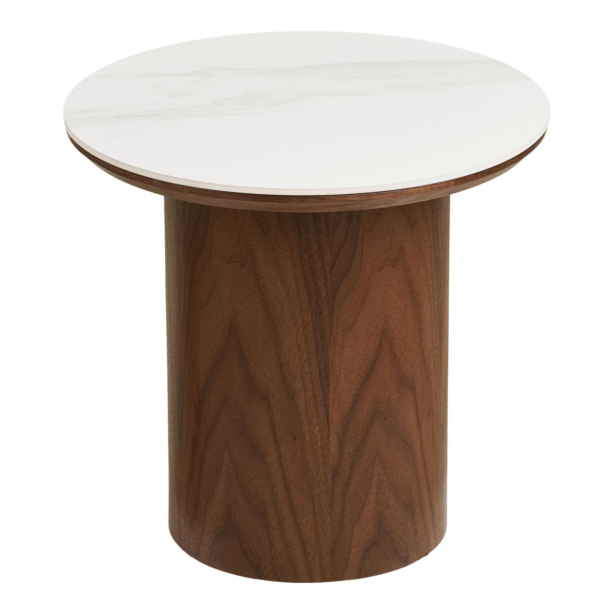 Beistelltisch Noli Eschefarben B: 40cm - Eschefarben, Design, Holz/Keramik (40/40/38cm) - MID.YOU