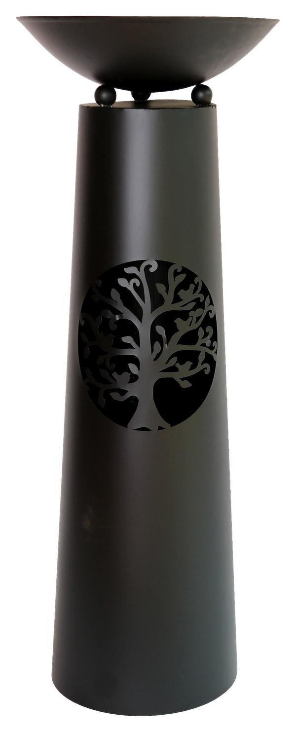 Pflanztopf aus Metall in Mattschwarz online kaufen