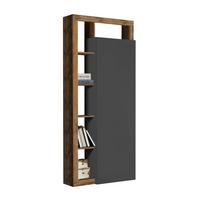 PREDSIEŇOVÁ SKRIŇA DALLAS - biela s vysokým leskom/dub wotan, Basics, kompozitné drevo (108/138/35cm)