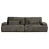 Bigsofa Mezino Dunkelgrau B: 282 cm - Dunkelgrau/Schwarz, KONVENTIONELL, Textil (282/73/115cm) - MID.YOU