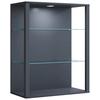 Hängevitrine Glasol Anthrazit B: 70 cm - Anthrazit, Design, Glas/Holzwerkstoff (70/90/35cm) - MID.YOU
