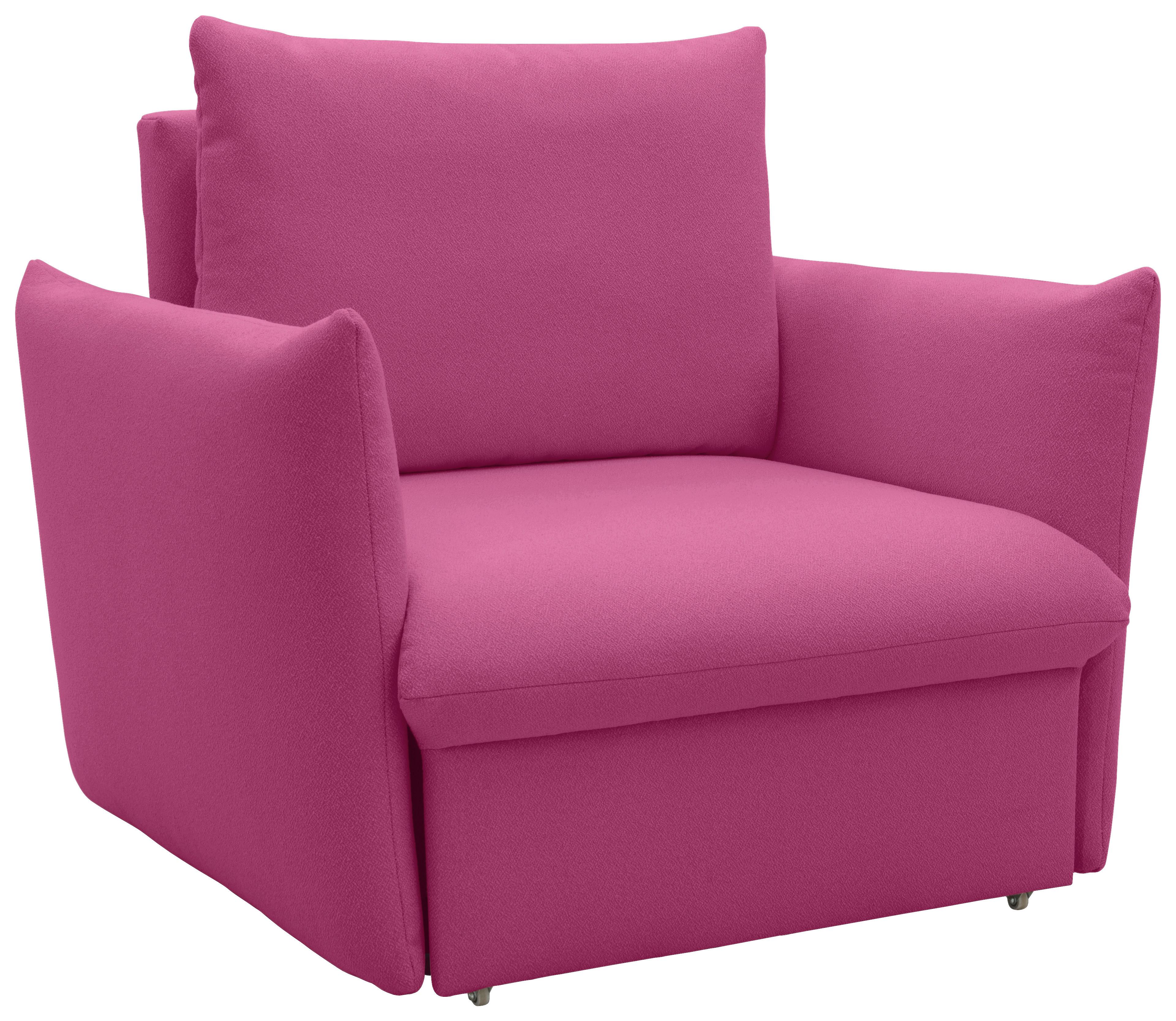 Sessel Looks Rosa B: 120 cm - Schwarz/Orange, Design, Textil (120/100/97cm) - LOOKS by W.Joop