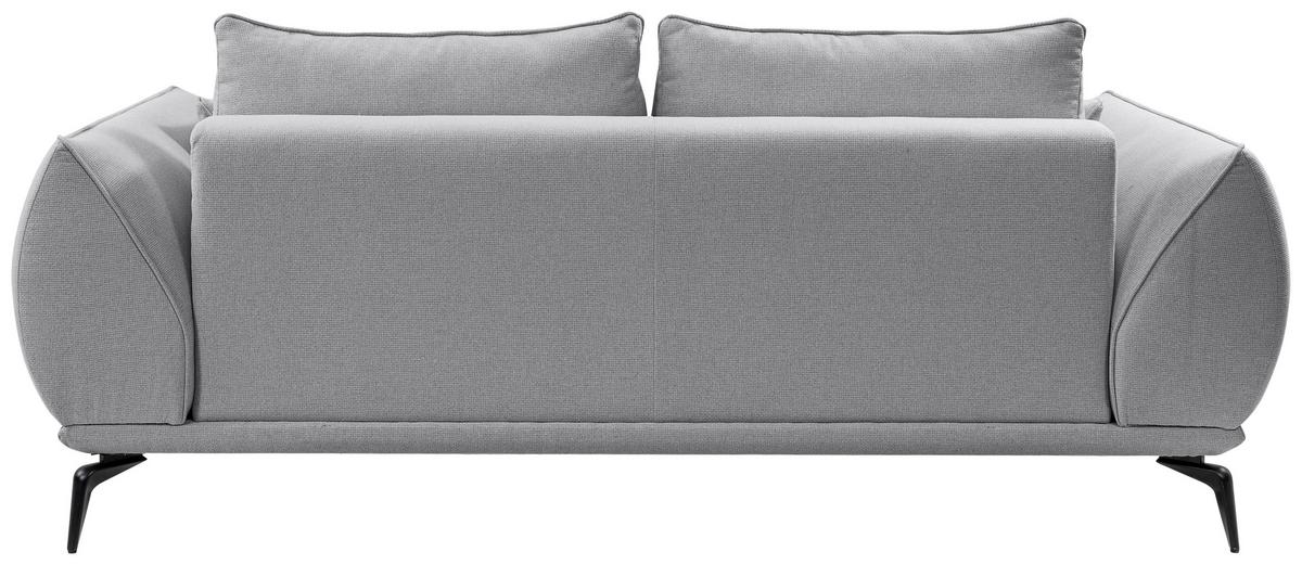 2-Sitzer-Sofa Cavo, Grau B: 208 cm - Schwarz/Grau, MODERN, Textil (208/86/118cm) - MID.YOU