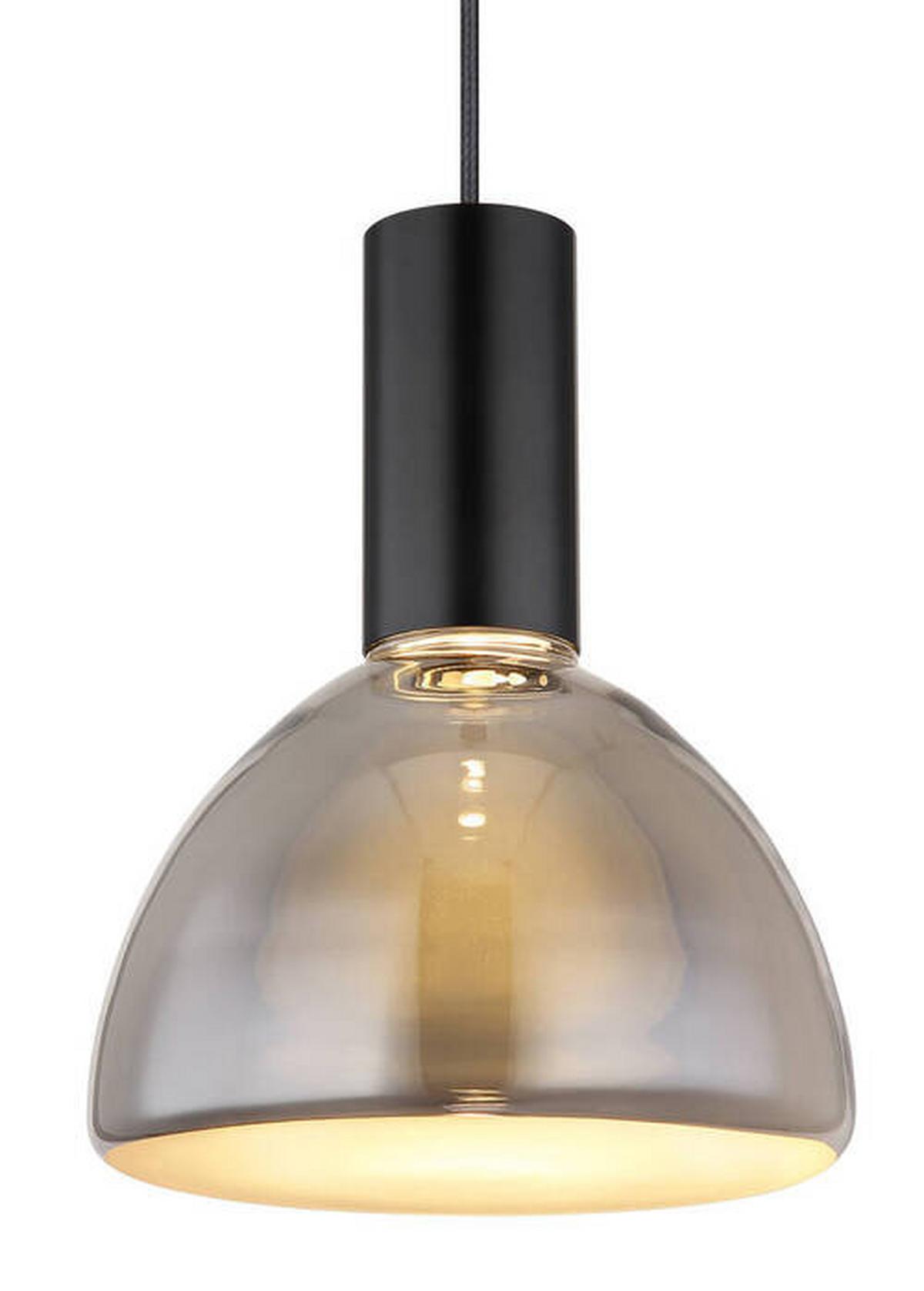 LED-Hängeleuchte 15741h1 - Schwarz, Design, Glas/Metall (42/150cm) - Globo