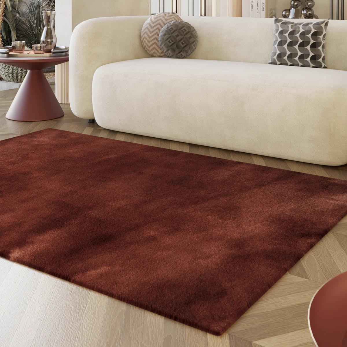 Hochflorteppich Bordeaux, Bxl: Ca. 70x140 Cm - Bordeaux, KONVENTIONELL, Textil (70/140cm) - Esprit