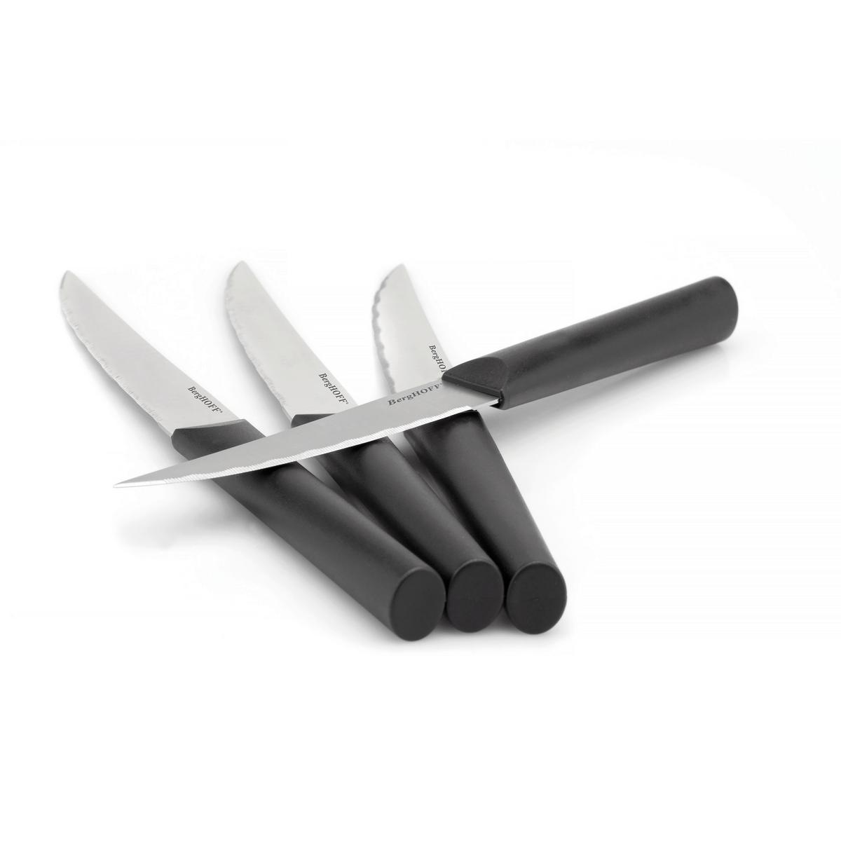 Messerset 6-Teilig Schwarz - Schwarz, Basics, Metall (37,70/19,20/2,70cm)