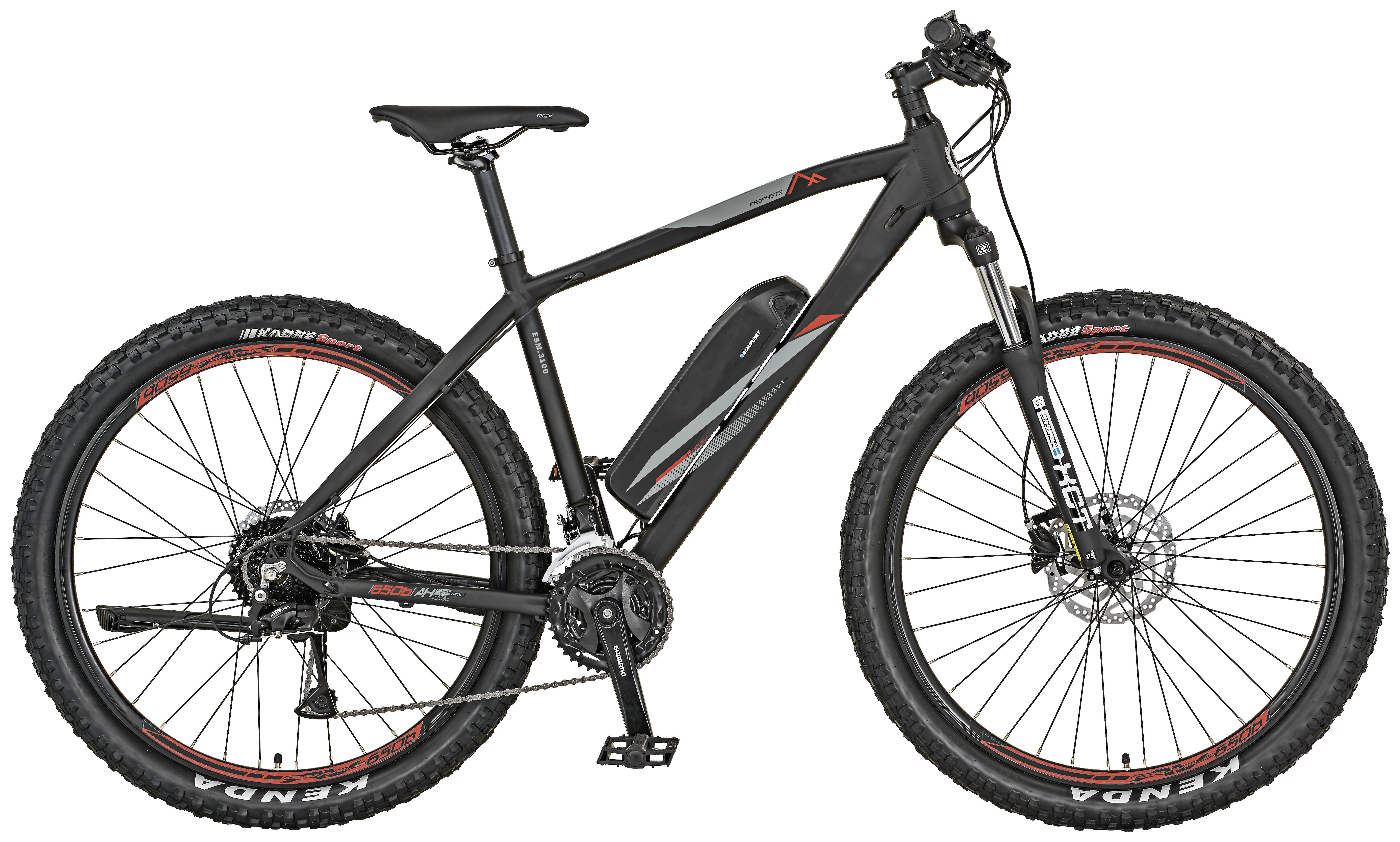 E-Bike Mountainbike Esm 3100 24 Gänge - Schwarz, MODERN, Metall (69/105/186cm)