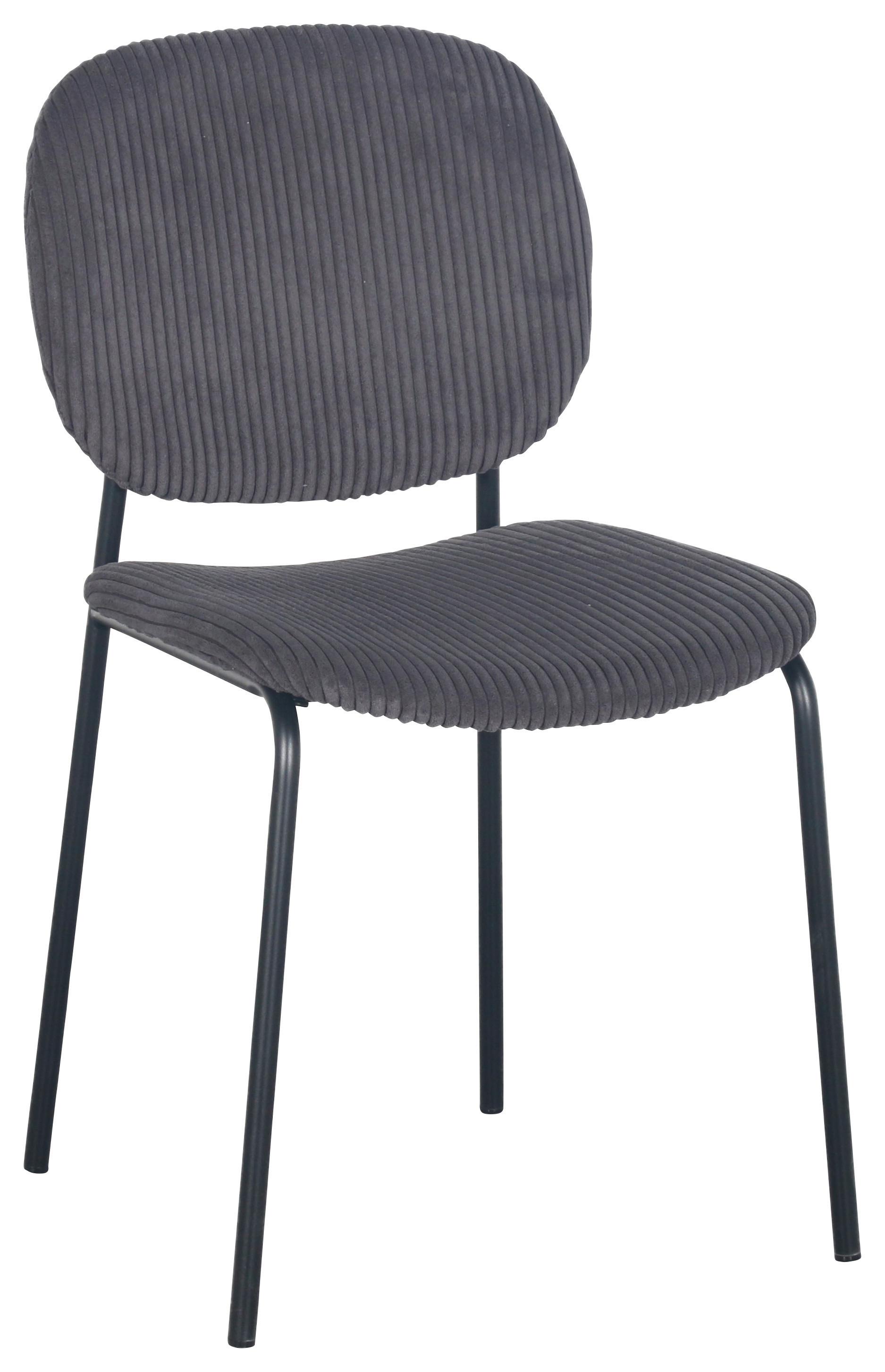 Židle Ira, šedá - šedá/černá, Moderní, kov/dřevo (47/83/53cm) - Mömax