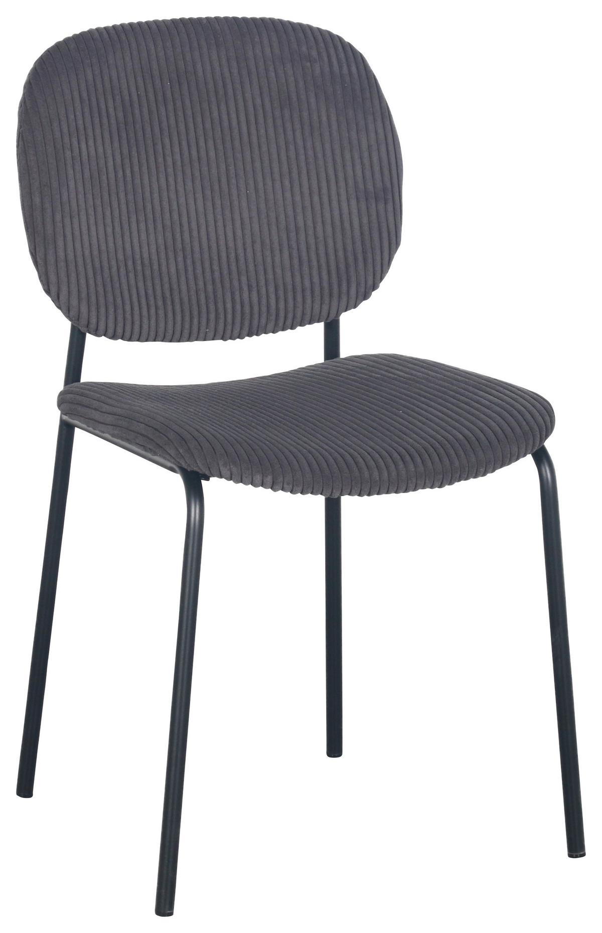 Židle Ira, šedá - šedá/černá, Moderní, kov/dřevo (47/83/53cm) - Mömax