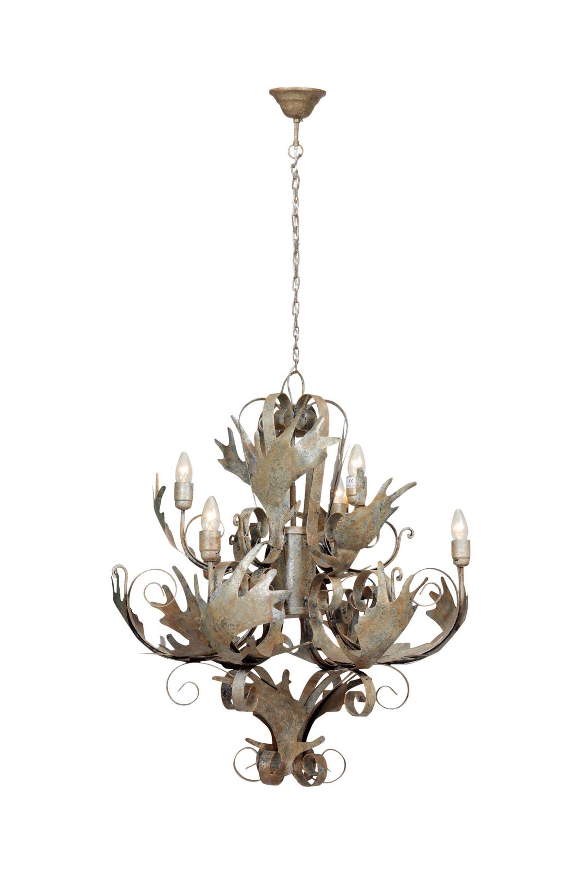 Hängeleuchte Fly Through Champagner Ii - Champagner, Trend, Metall (71/81cm) - Kayoom