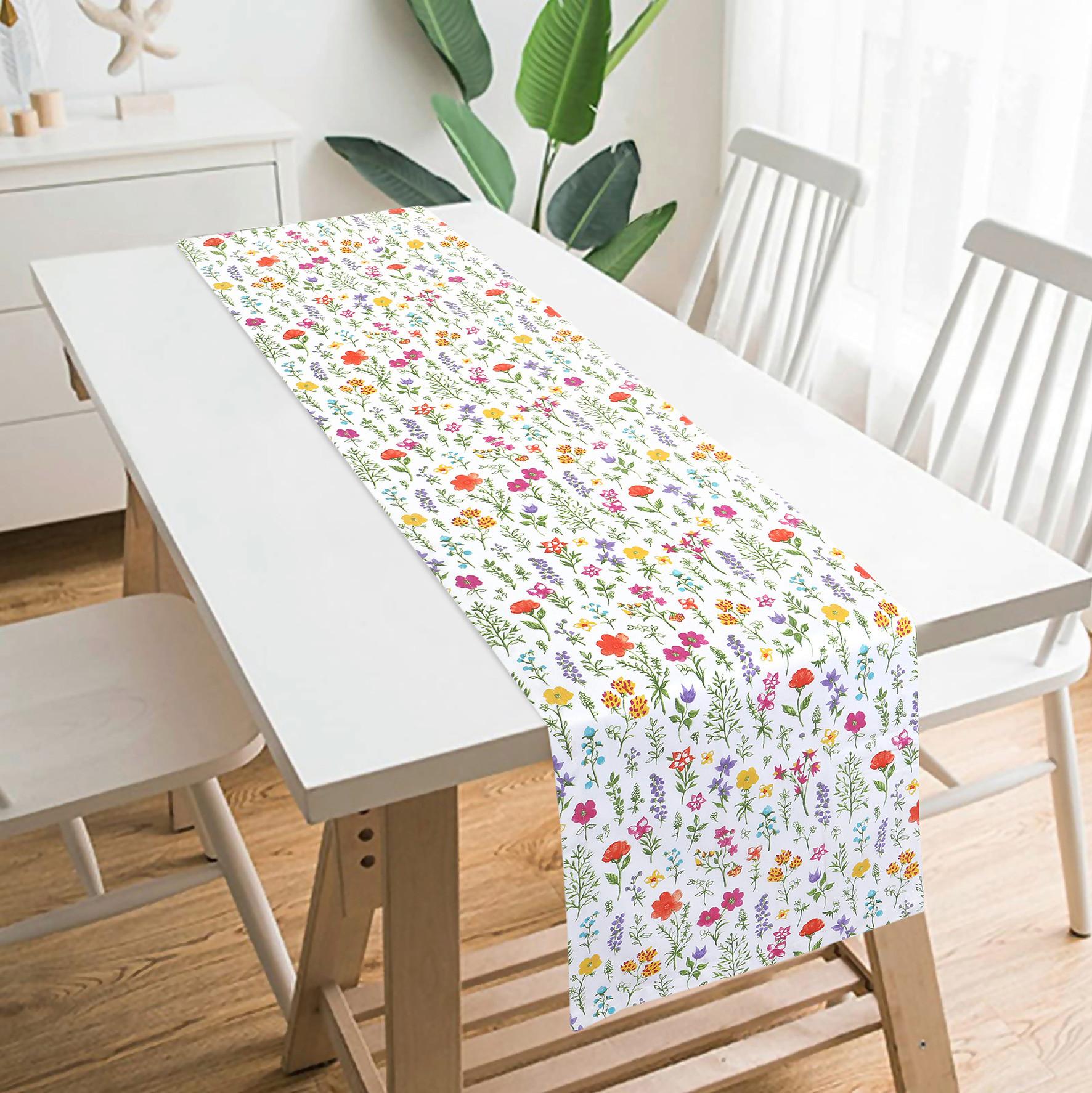 Tischläufer Linessa - Pink/Gelb, MODERN, Textil (40/150cm) - Luca Bessoni