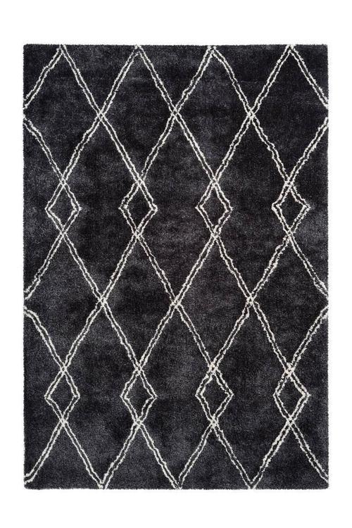 Hochflor Teppich Anthrazit Orlando 200x290 Cm