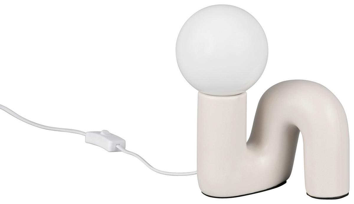 STOLNÍ LAMPA LISA - šedá, Moderní, sklo/keramika (16,5/15/21,5cm) - Mömax