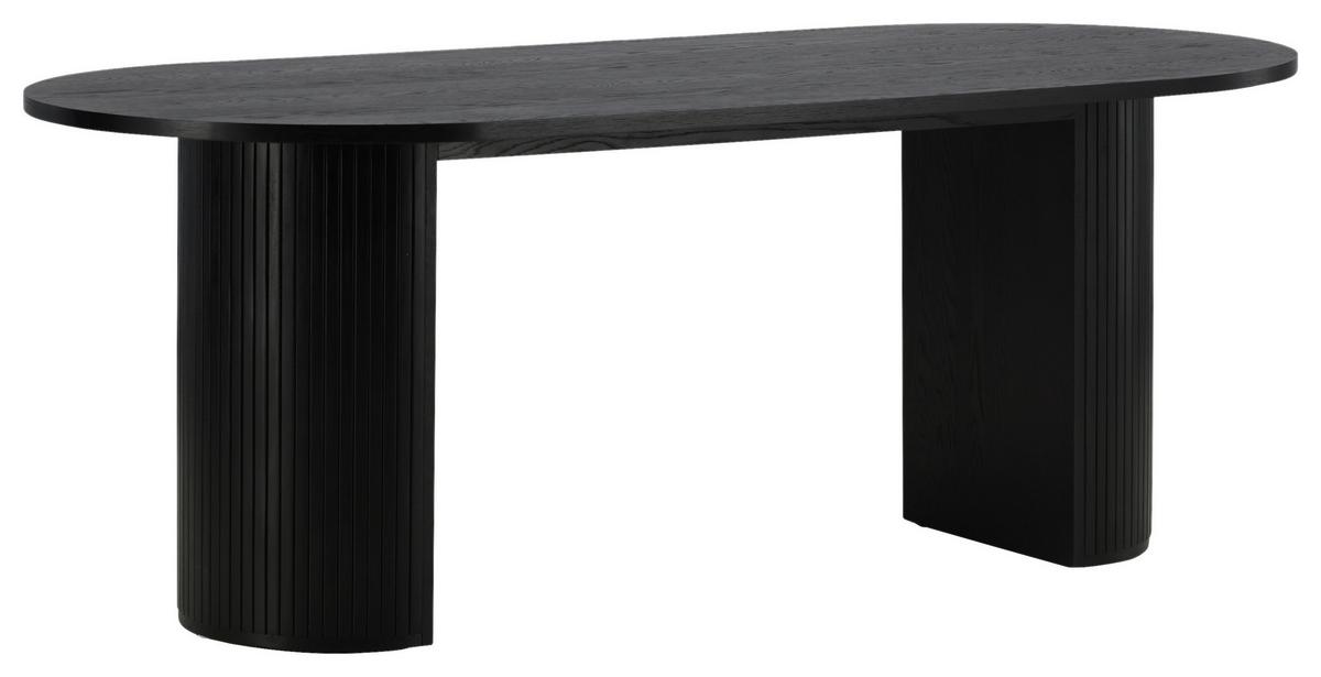 Esstisch Bianca - Schwarz, Design, Holz/Holzwerkstoff (200/90/75cm) - Livetastic