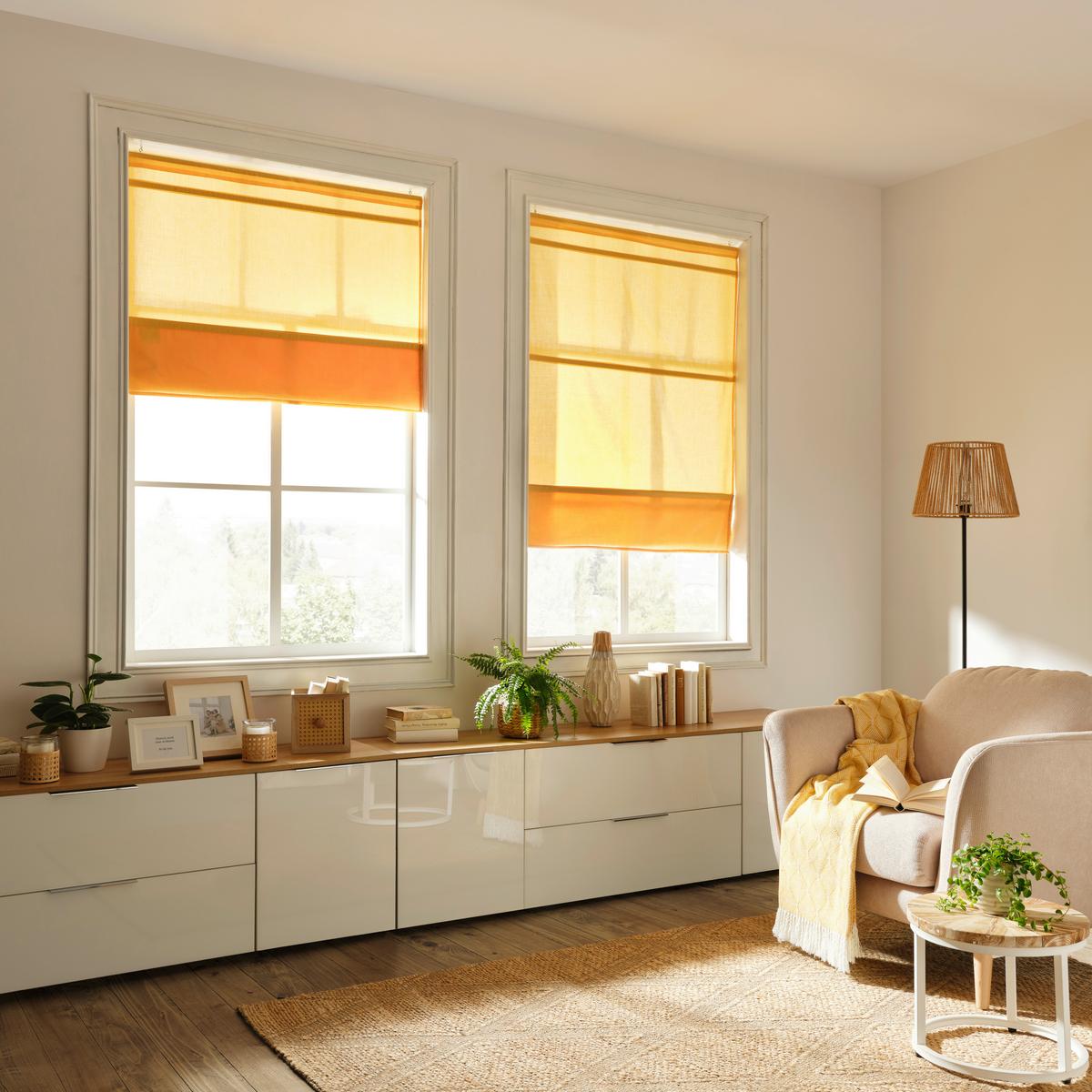 Nariasená roleta Maggy, 120/170 cm, žltá - žltá, Modern (120/170cm) - Modern Living