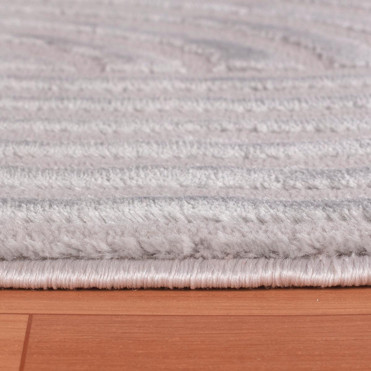 Webteppich Sahara - Silberfarben, Design, Textil (80/150cm) - Novel