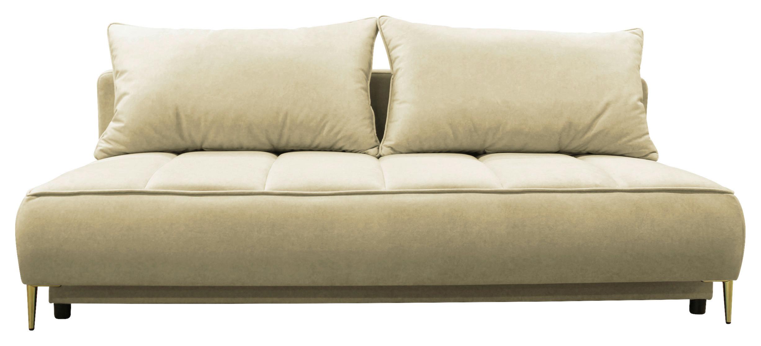 Schlafsofa Zoom Beige B: 200 cm - Beige/Goldfarben, Design, Textil (200/90/97cm) - MID.YOU