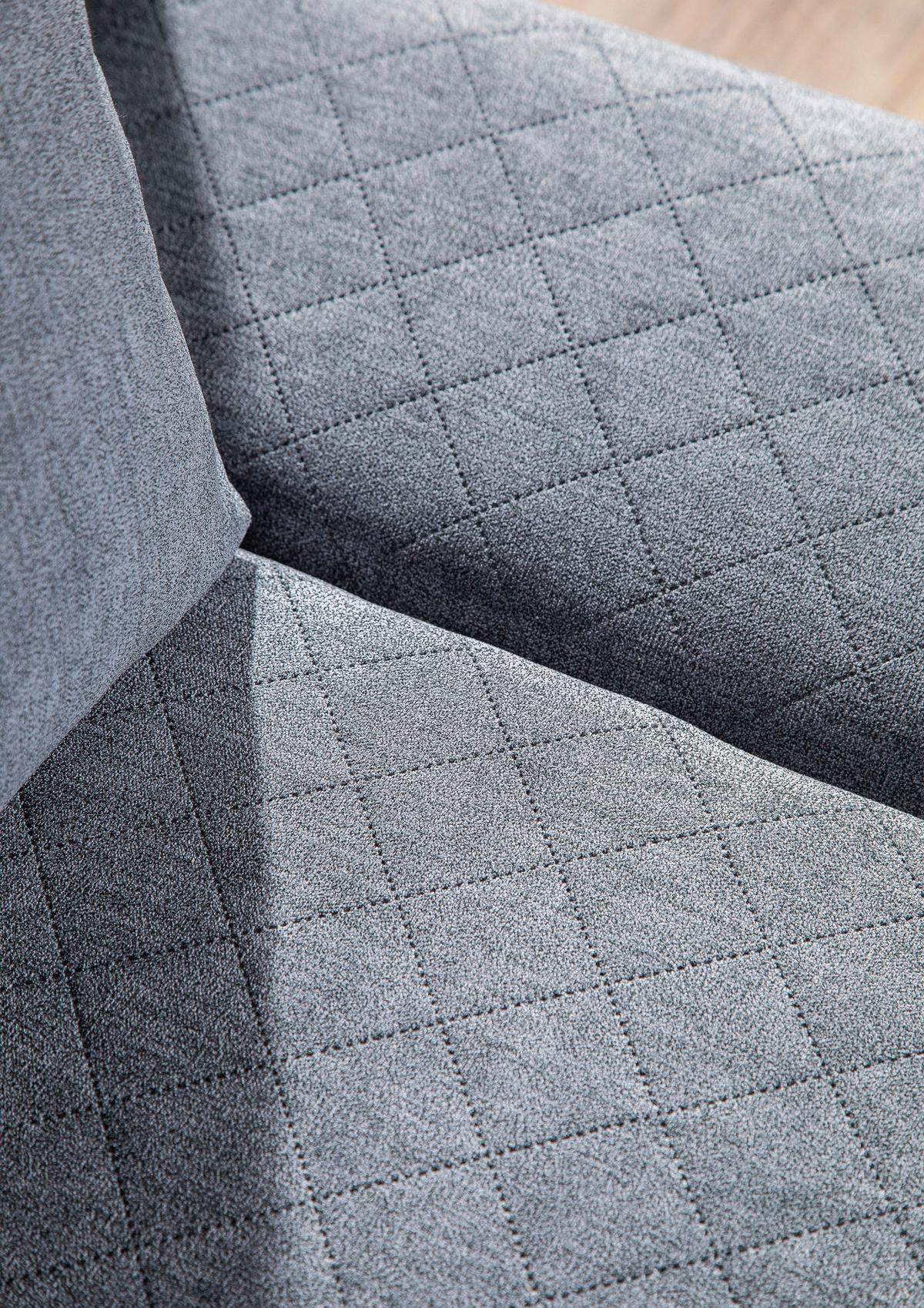 2-Sitzer-Sofa mit Schlaffunktion Sorini B:194 cm - Chromfarben/Anthrazit, Design, Textil (194/73/91cm) - Livetastic