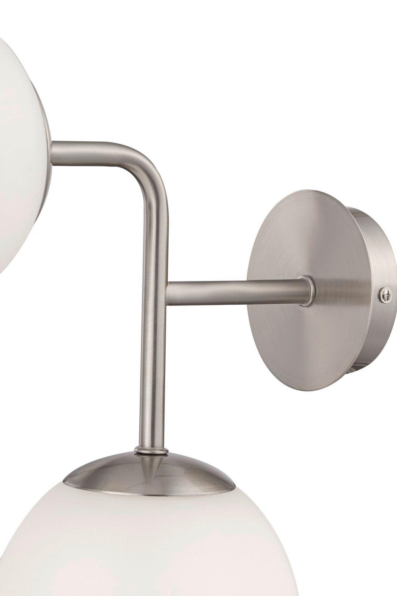 Wandleuchte Erich - Weiß/Nickelfarben, Trend, Glas/Metall (15/33/36cm) - MAYTONI