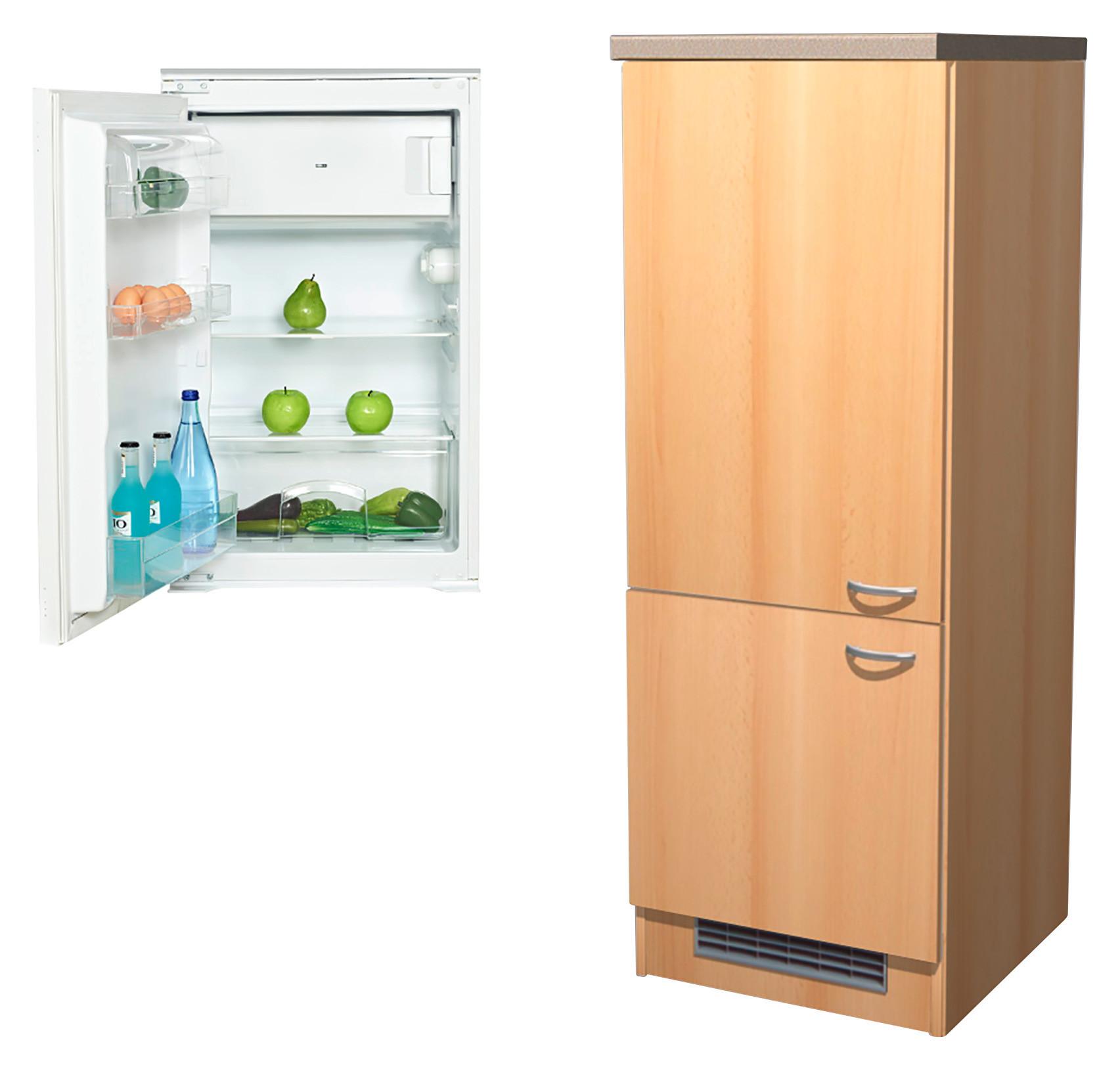 Zweitüriger Umbauschrank mit Kühlschrank