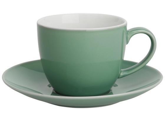 Šálek Na Kávu S Podšálkem Sandy - mátově zelená, Konvenční, keramika (5/6,9cm) - Mömax modern living Šálek Na Kávu S Podšálkem Sandy - mátově zelená, Konvenční, keramika (5/6,9cm) - Mömax modern living