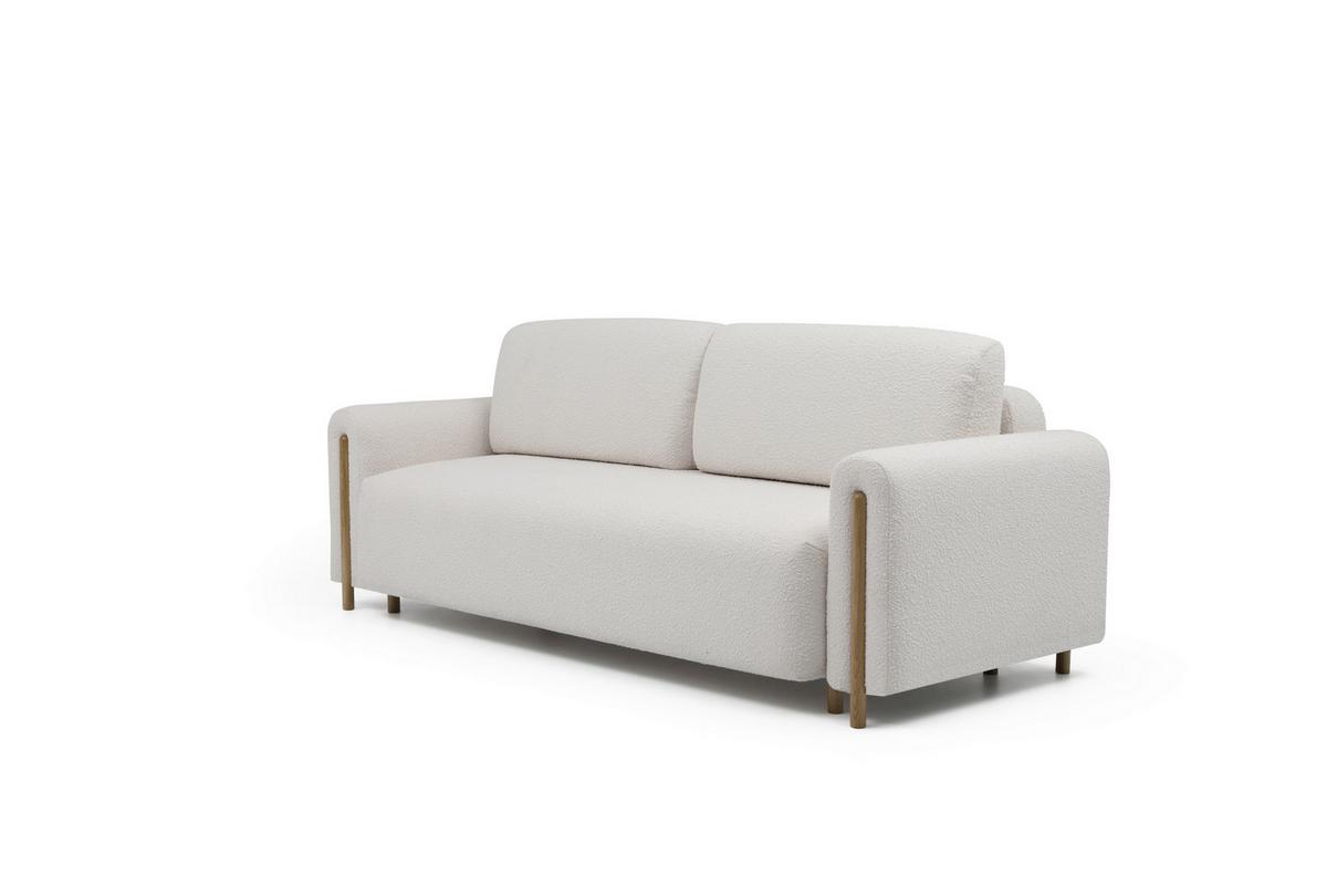 Schlafsofa Arcadova Beige B: 244cm - Eichefarben/Beige, Design, Textil (244/97/97cm) - MID.YOU