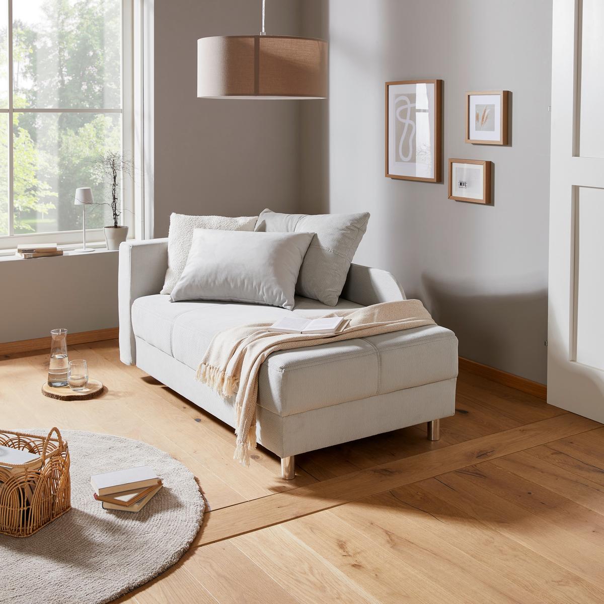 Rekamié NOVA - világosszürke, Basics, textil/fa (82/66-82/145cm) - Ondega