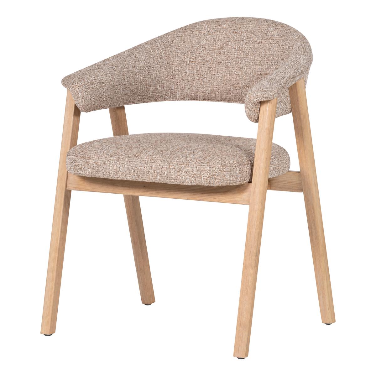 ARMLEHNSTUHL-SET Tunar Naturfarben 2-teilig - Naturfarben, MODERN, Holz/Textil (60/77/60cm) - Livetastic