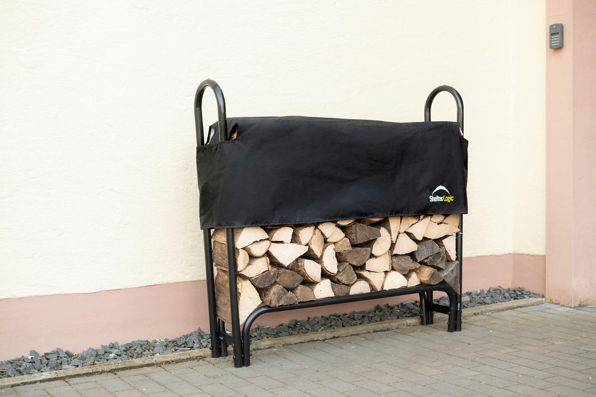 Kaminholzregal Kaminholzregal 126 Cm - Schwarz, Basics, Metall (25/118/126cm)