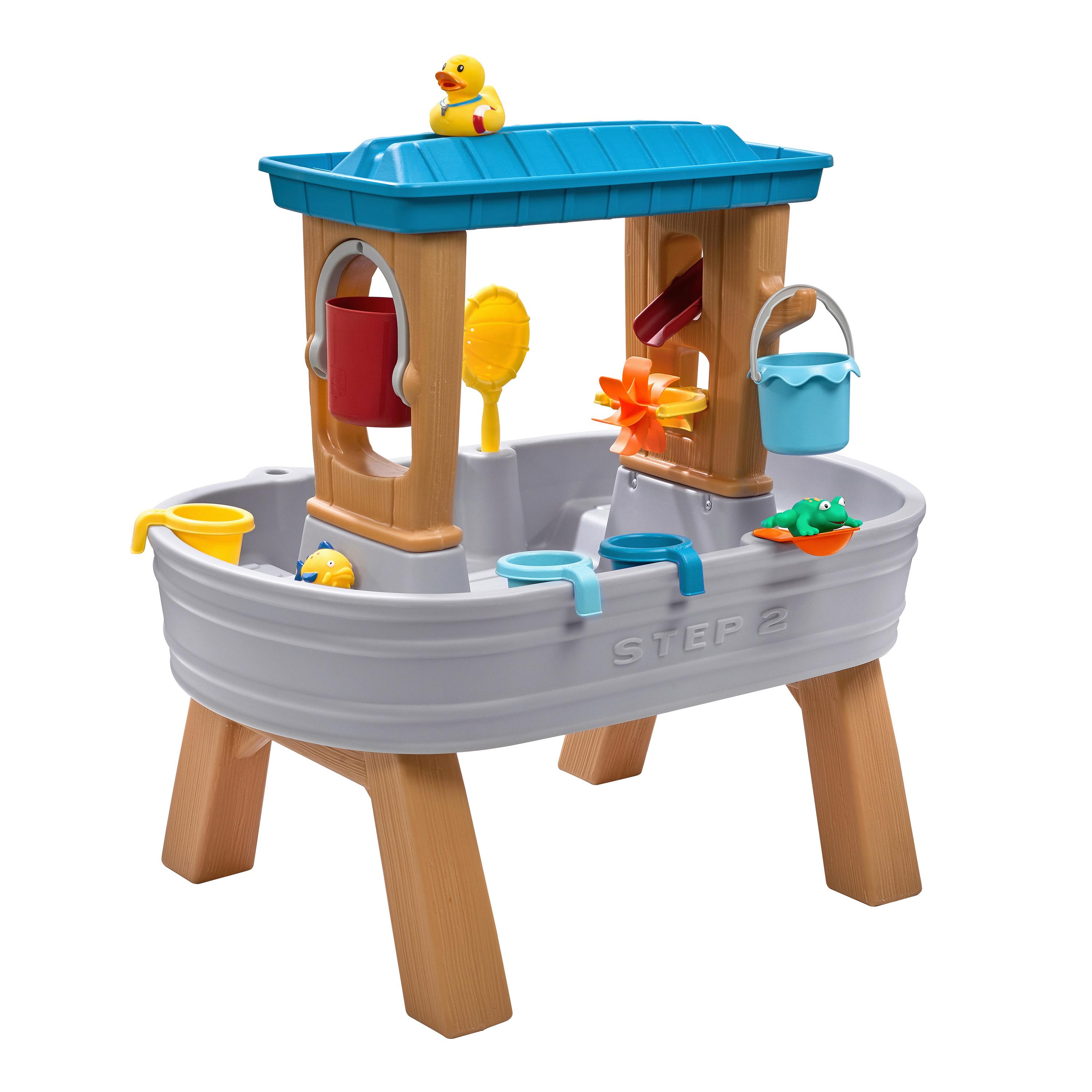 SAND- UND WASSERTISCH RAIN SHOWER SPLASH - Blau/Braun, Design, Kunststoff (86,4/66,7/90,2cm) - Ambia Garden
