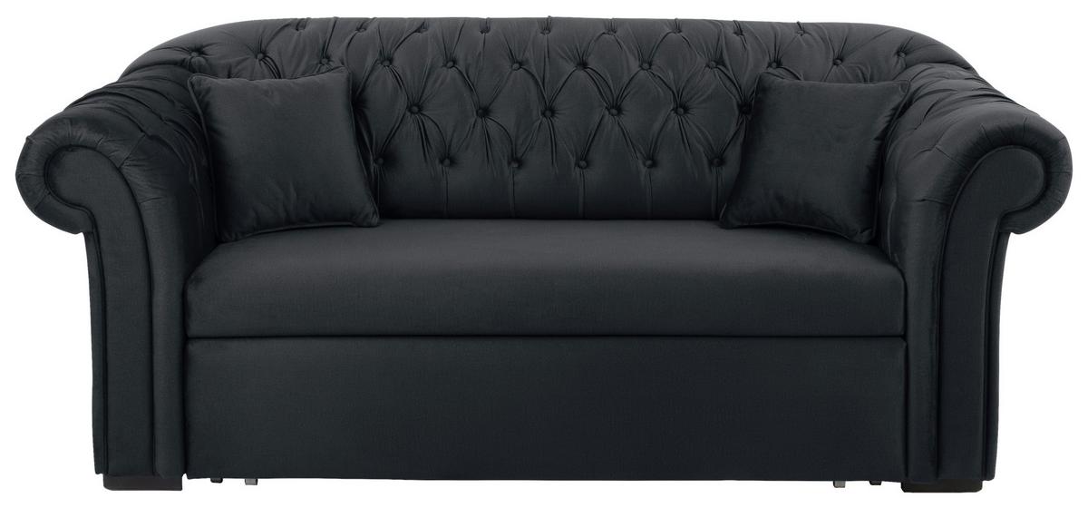 Schlafsofa Cupido - Anthrazit/Schwarz, Design, Textil (213/86/99cm) - MID.YOU